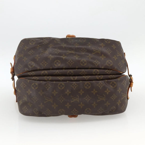 LOUIS VUITTON Monogram Saumur 35 Shoulder Bag M42254 LV Auth ka2882