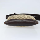 GUCCI GG Canvas Shoulder Bag Beige Silver 145857 Auth ka2886-9