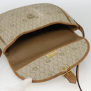 Christian Dior Honeycomb Canvas Shoulder Bag PVC Beige Gold Auth ka2888-10