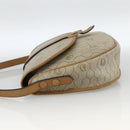 Christian Dior Honeycomb Canvas Shoulder Bag PVC Beige Gold Auth ka2888-3