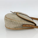 Christian Dior Honeycomb Canvas Shoulder Bag PVC Beige Gold Auth ka2888-4
