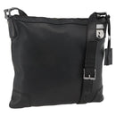 GUCCI Shoulder Bag Leather Black Silver 148476 Auth ka2890-1