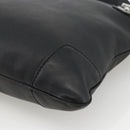 GUCCI Shoulder Bag Leather Black Silver 148476 Auth ka2890-8