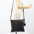 GUCCI Shoulder Bag Leather Black Silver 148476 Auth ka2890-24