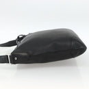 GUCCI Shoulder Bag Leather Black Silver 148476 Auth ka2890-3