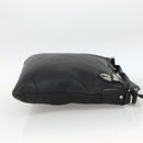 GUCCI Shoulder Bag Leather Black Silver 148476 Auth ka2890-4