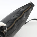 GUCCI Shoulder Bag Leather Black Silver 148476 Auth ka2890-6