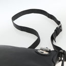 GUCCI Shoulder Bag Leather Black Silver 148476 Auth ka2890-14