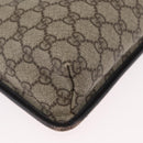 GUCCI GG Supreme Shoulder Bag PVC Beige Silver 92560 Auth ka2891-15