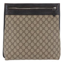 GUCCI GG Supreme Shoulder Bag PVC Beige Silver 92560 Auth ka2891-13