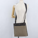 GUCCI GG Supreme Shoulder Bag PVC Beige Silver 92560 Auth ka2891-25