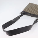 GUCCI GG Supreme Shoulder Bag PVC Beige Silver 92560 Auth ka2891-8