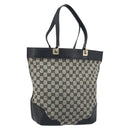 GUCCI GG Canvas Tote Bag Black Gold 272377 Auth ka2892-1