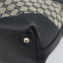 GUCCI GG Canvas Tote Bag Black Gold 272377 Auth ka2892-11