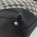 GUCCI GG Canvas Tote Bag Black Gold 272377 Auth ka2892-13