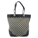 GUCCI GG Canvas Tote Bag Black Gold 272377 Auth ka2892-2