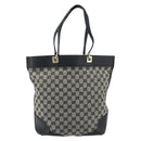 GUCCI GG Canvas Tote Bag Black Gold 272377 Auth ka2892-3