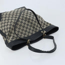 GUCCI GG Canvas Tote Bag Black Gold 272377 Auth ka2892-6