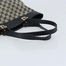 GUCCI GG Canvas Tote Bag Black Gold 272377 Auth ka2892-7