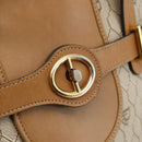 Christian Dior Honeycomb Canvas Shoulder Bag PVC Beige Gold Auth ka2895-17