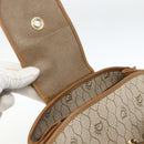 Christian Dior Honeycomb Canvas Shoulder Bag PVC Beige Gold Auth ka2895-10