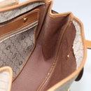 Christian Dior Honeycomb Canvas Shoulder Bag PVC Beige Gold Auth ka2895-18