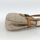 Christian Dior Honeycomb Canvas Shoulder Bag PVC Beige Gold Auth ka2895-4