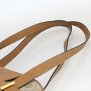 Christian Dior Honeycomb Canvas Shoulder Bag PVC Beige Gold Auth ka2895-8