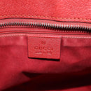 GUCCI GG Canvas Hand Bag Red Silver 113011 Auth ka2899-17