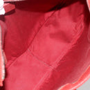 GUCCI GG Canvas Hand Bag Red Silver 113011 Auth ka2899-11