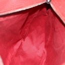 GUCCI GG Canvas Hand Bag Red Silver 113011 Auth ka2899-18