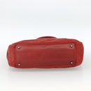 GUCCI GG Canvas Hand Bag Red Silver 113011 Auth ka2899-5