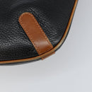 CELINE Tote Bag Leather Black Gold Auth ka290-15