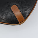 CELINE Tote Bag Leather Black Gold Auth ka290-16