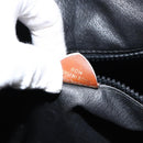 CELINE Tote Bag Leather Black Gold Auth ka290-12