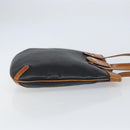 CELINE Tote Bag Leather Black Gold Auth ka290-3