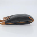 CELINE Tote Bag Leather Black Gold Auth ka290-4