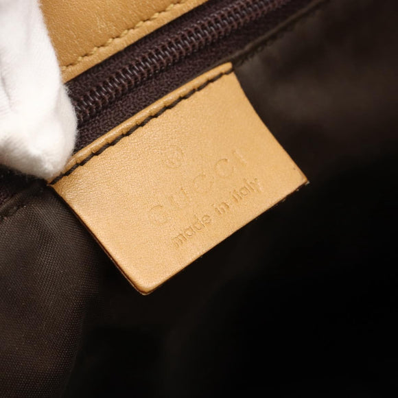 GUCCI GG Canvas Tote Bag Beige Gold 002 1098 2404 Auth ka2901