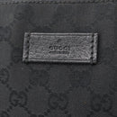 GUCCI GG Canvas Shoulder Bag Black Silver 110054 Auth ka2902-14