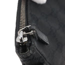 GUCCI GG Canvas Shoulder Bag Black Silver 110054 Auth ka2902-15