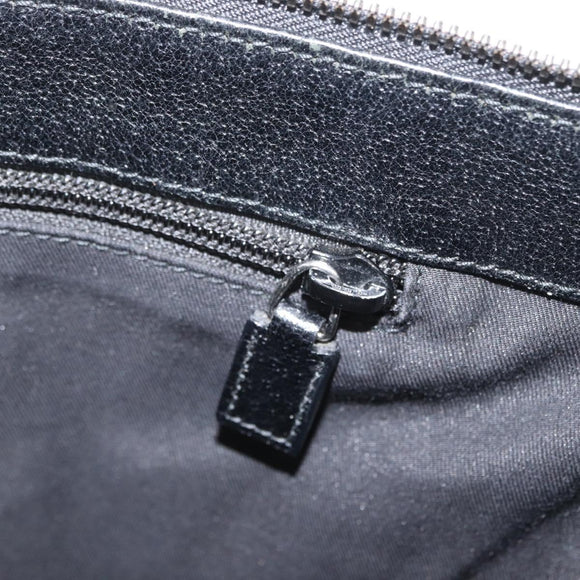 GUCCI GG Canvas Shoulder Bag Black Silver 110054 Auth ka2902