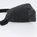 GUCCI GG Canvas Shoulder Bag Black Silver 110054 Auth ka2902-5