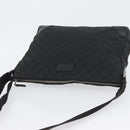 GUCCI GG Canvas Shoulder Bag Black Silver 110054 Auth ka2902-6