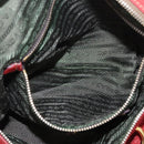 PRADA Handtas Leer 2-weg Rood Goud Auth ka2905-24