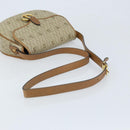 Christian Dior Honeycomb Canvas Shoulder Bag PVC Beige Gold Auth ka2907-7