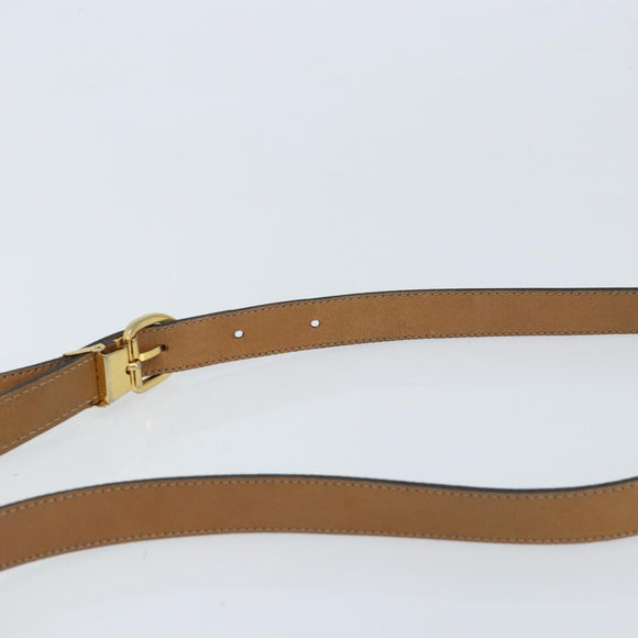 Christian Dior Honeycomb Canvas Shoulder Bag PVC Beige Gold Auth ka2907