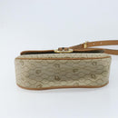 Christian Dior Honeycomb Canvas Shoulder Bag PVC Beige Gold Auth ka2907-5