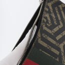 GUCCI GG Caleido Web Sherry Line Bag PVC Beige Silver 429004 Auth ka2910-10