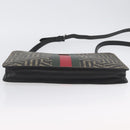 GUCCI GG Caleido Web Sherry Line Bag PVC Beige Silver 429004 Auth ka2910-5