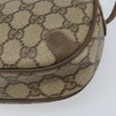 GUCCI GG Supreme Web Sherry Line Bag PVC Beige Gold 89 02 066 Auth ka2912-11